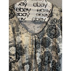 Cato Shirt  Top Women's Large  Short Sleeve